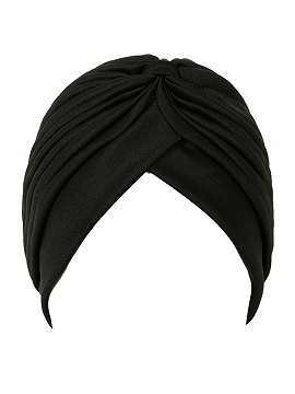 black turban hat