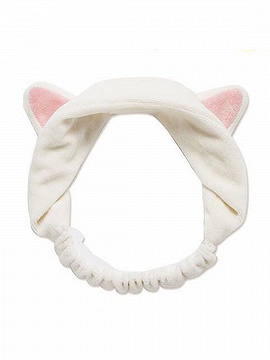 White Cat Ear Headband Choies