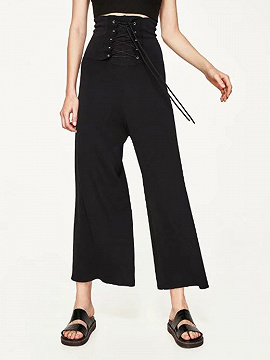 High Waist Wide Leg Palazzo Pants | Choies