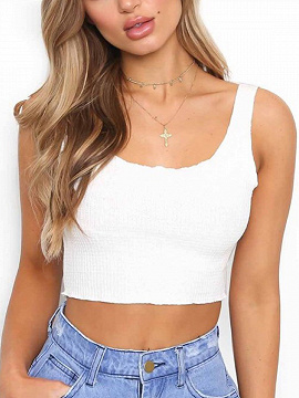 cropped ribbed bra top