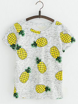 pineapple print shirt womens