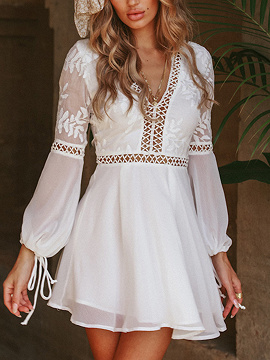 Long Sleeve Chic Women Mini Dress | Choies