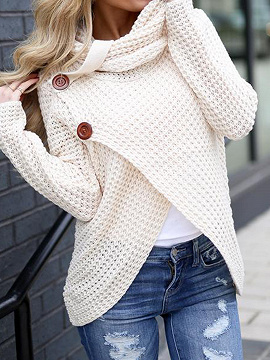 beige long sleeve sweater