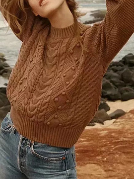 puff ball sweater