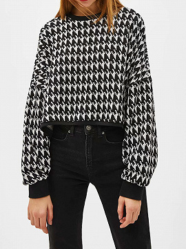 houndstooth sweater women's