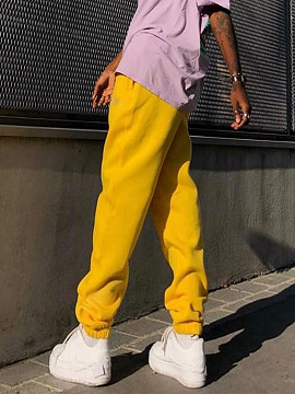 Yellow High Waist Pants