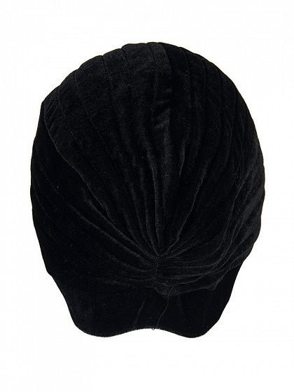 Black Velvet Turban Hat