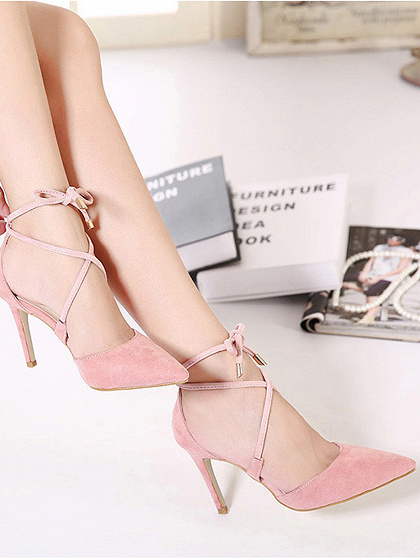 string tie heels