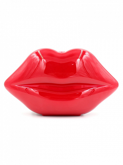 Rojo de labios en forma de cadena de embrague bolsa
