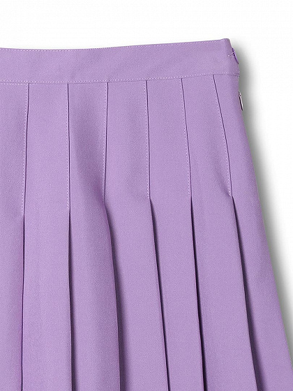 Purple Pleated Mini Skirt | Choies