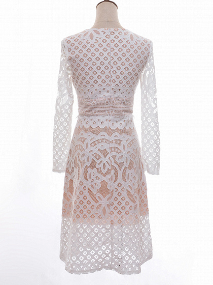 lace overlay midi