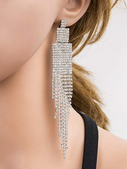 Silver Halloween Diamond Earrings