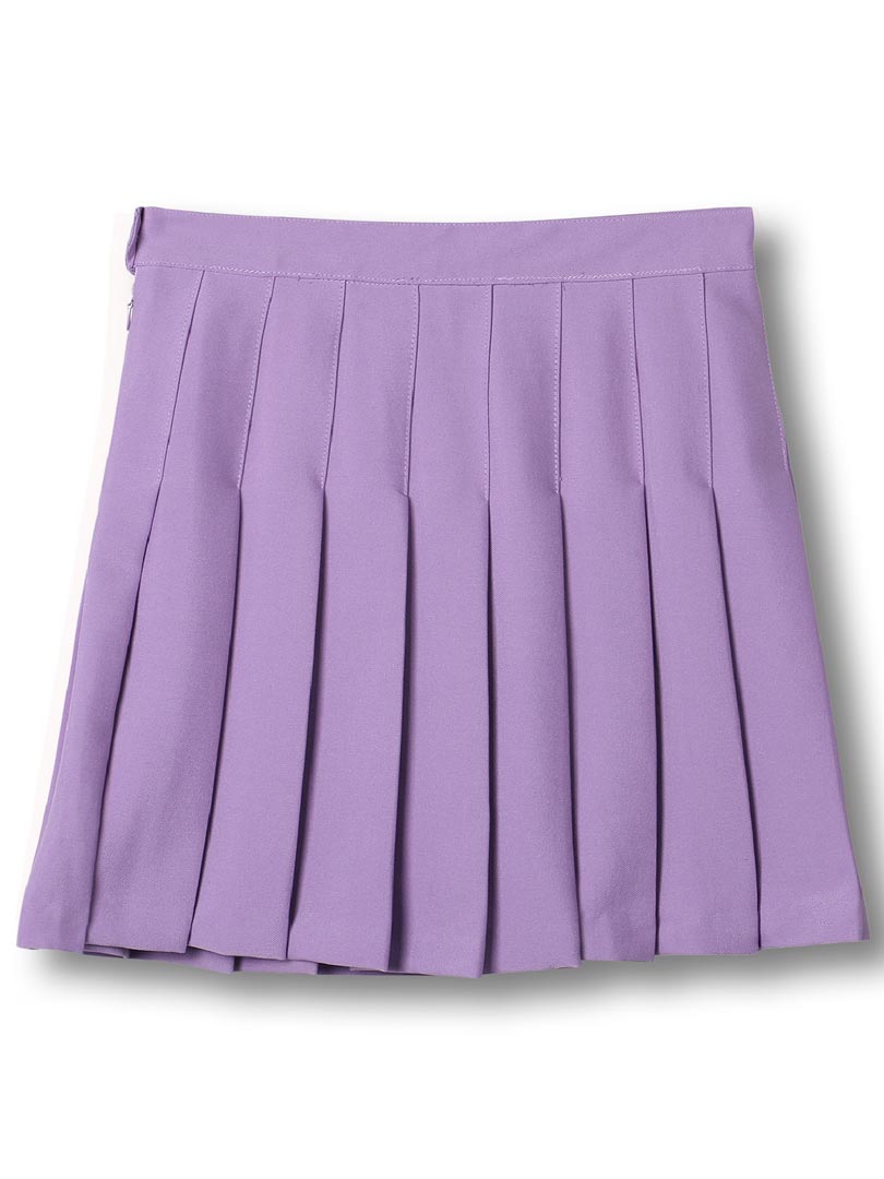 Purple Pleated Mini Skirt | Choies