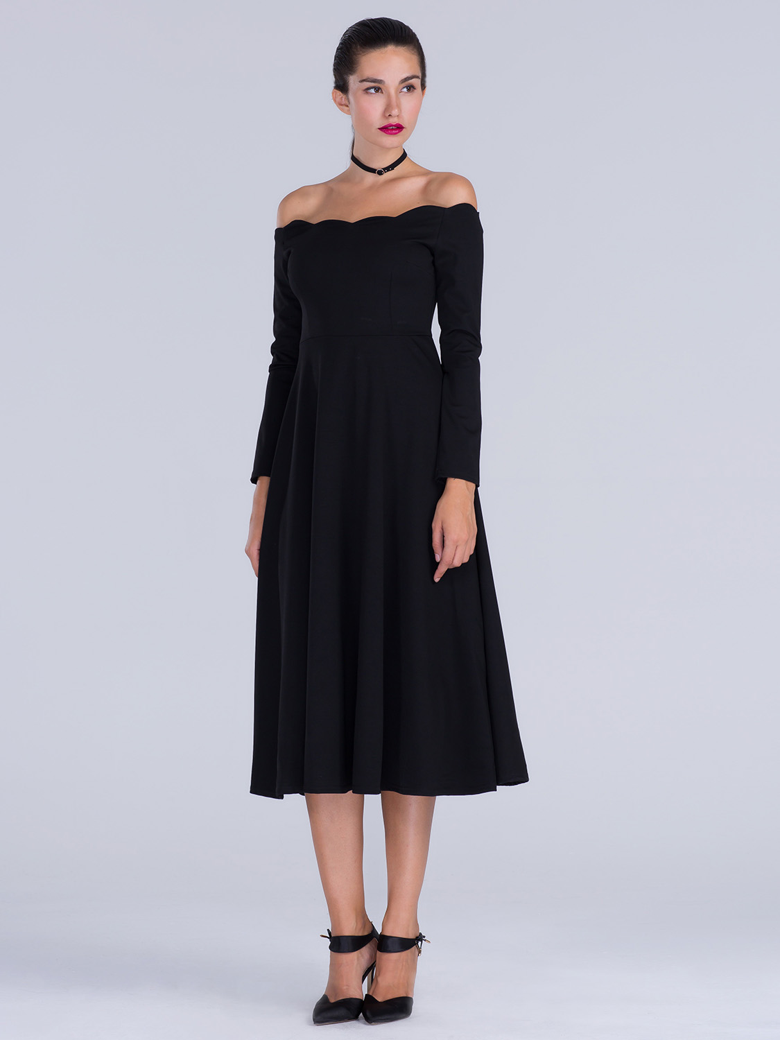 midi with long top