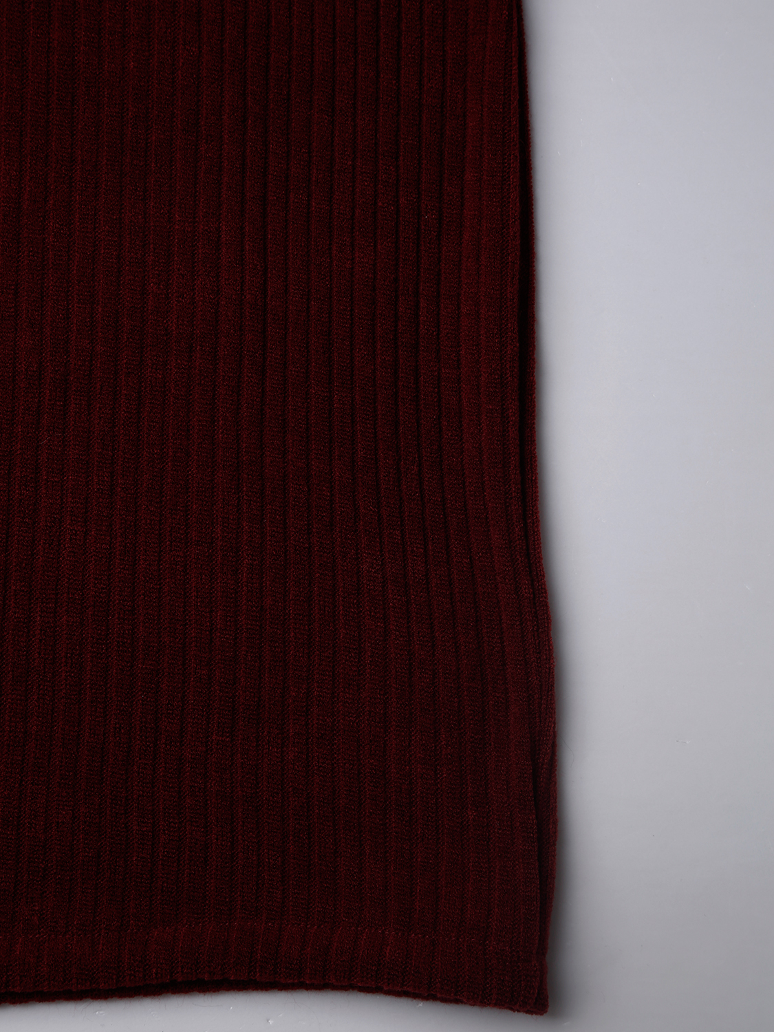 Off-the-Shoulder Ruched Bodycon Dress - Burgundy main image 1