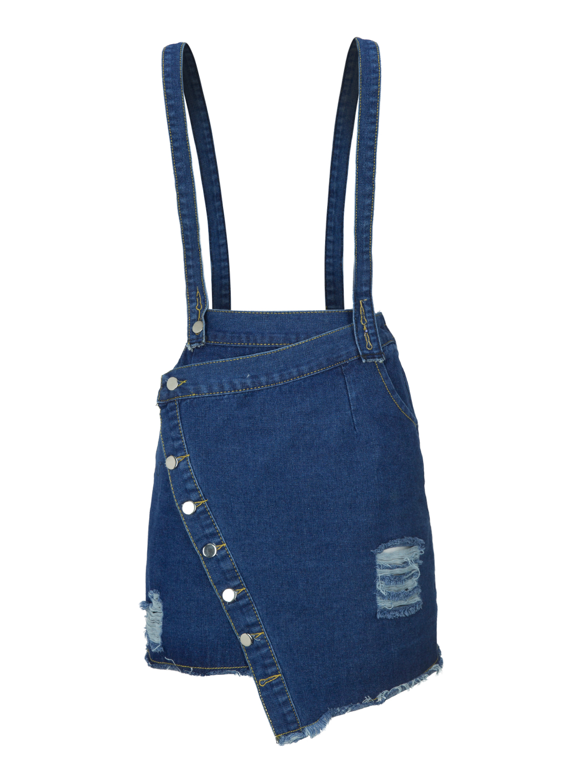 blue shoulder strap