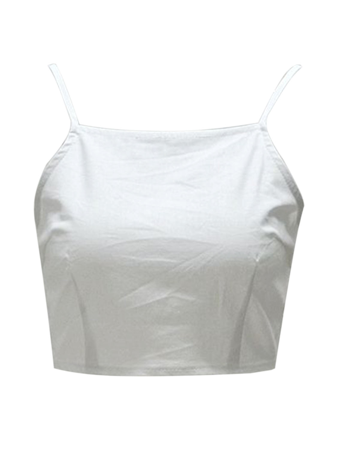 White Bow Tie Back Cami Crop Top | Choies