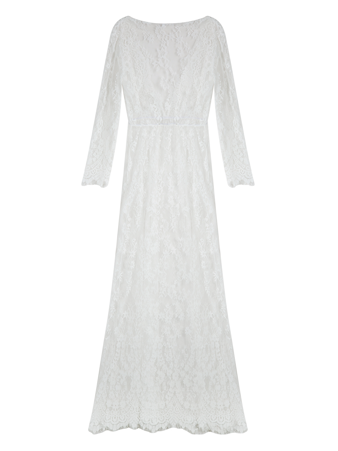 white plunge maxi