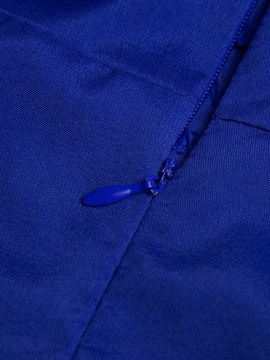 Dark Blue V Neck Slit Sleeve Tie Cuff Wrap Asymmetric Dress | Choies
