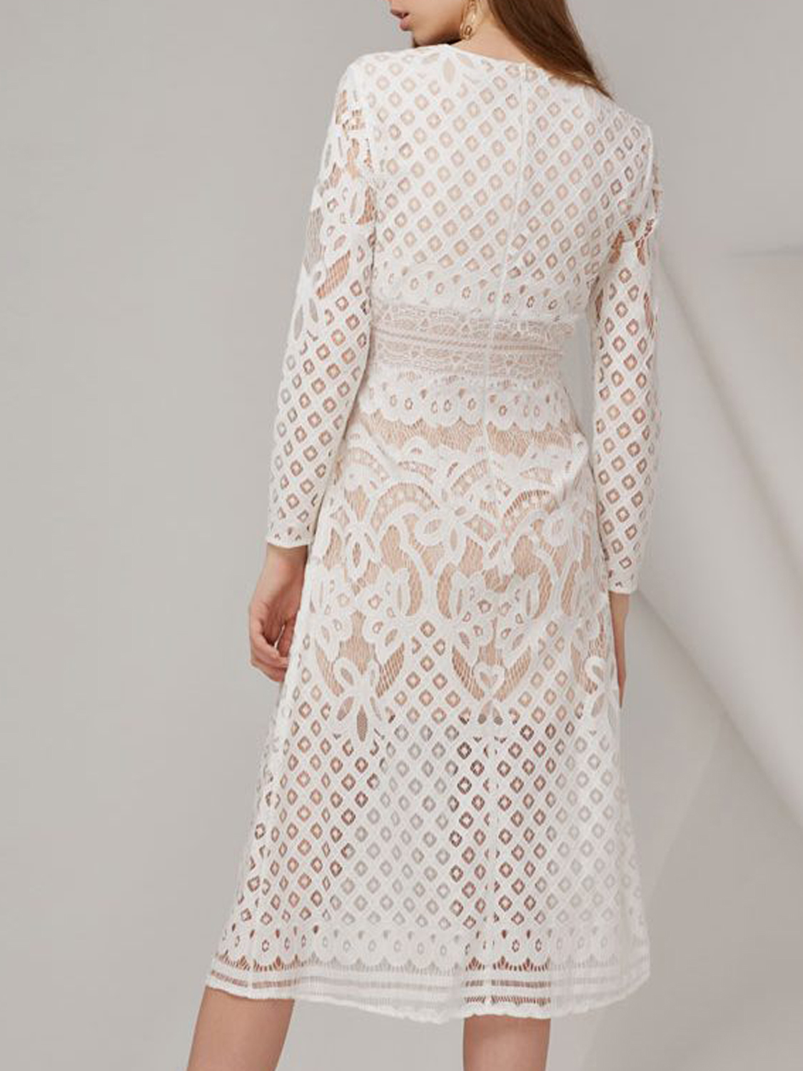 lace overlay dress