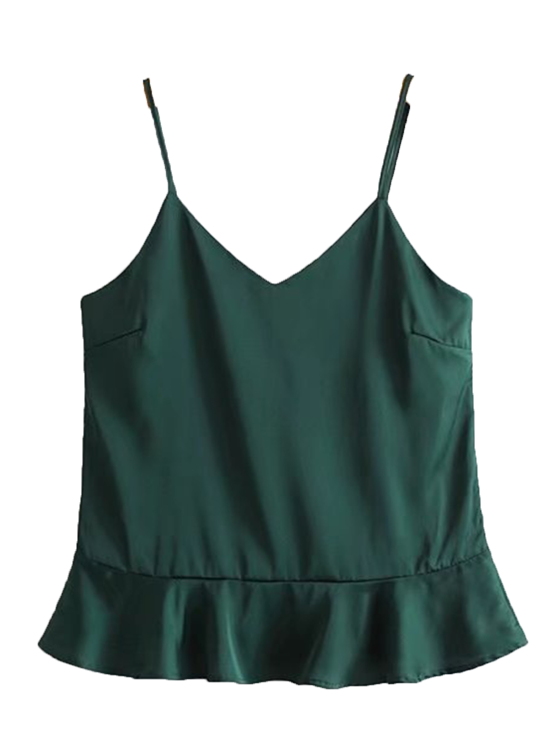 green spaghetti strap