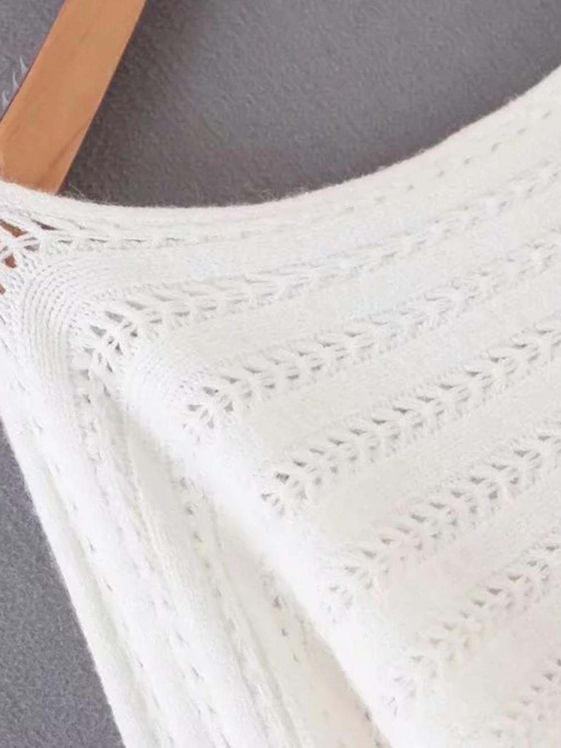 White Off Shoulder Puff Sleeve Sweater Choies