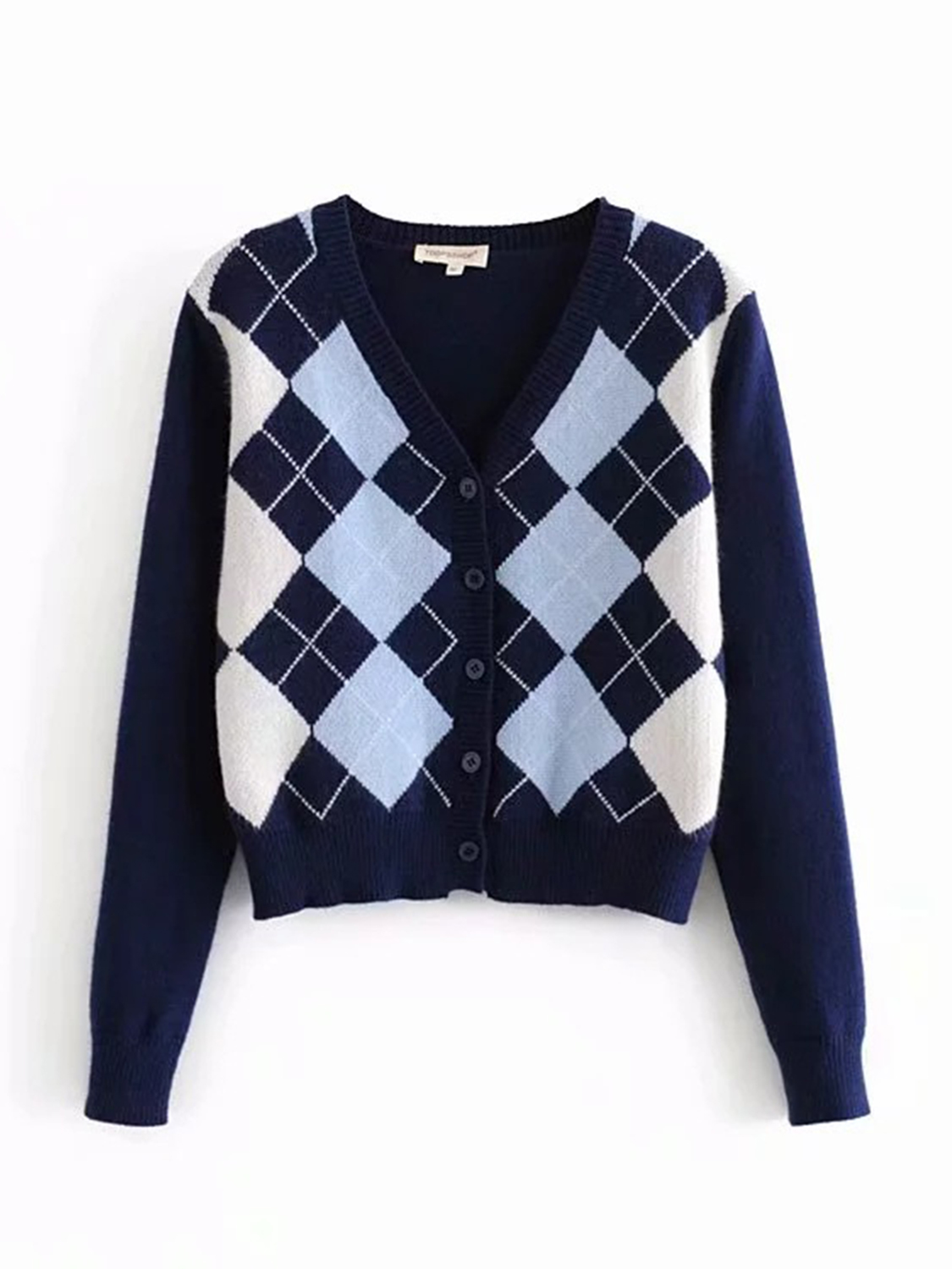 supreme argyle cardigan