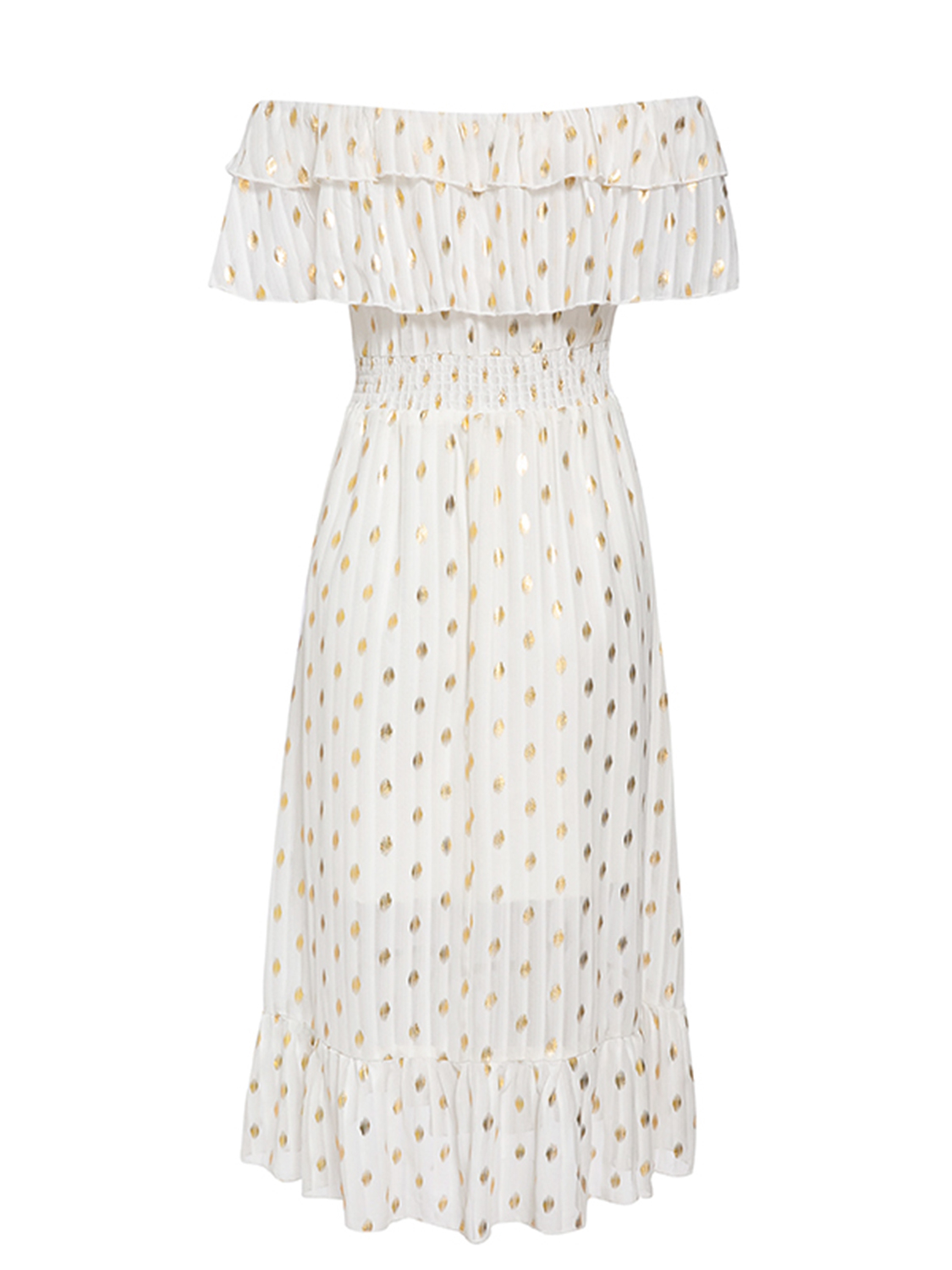 In Blooms Off Shoulder Maxi Dress Off White main image 0