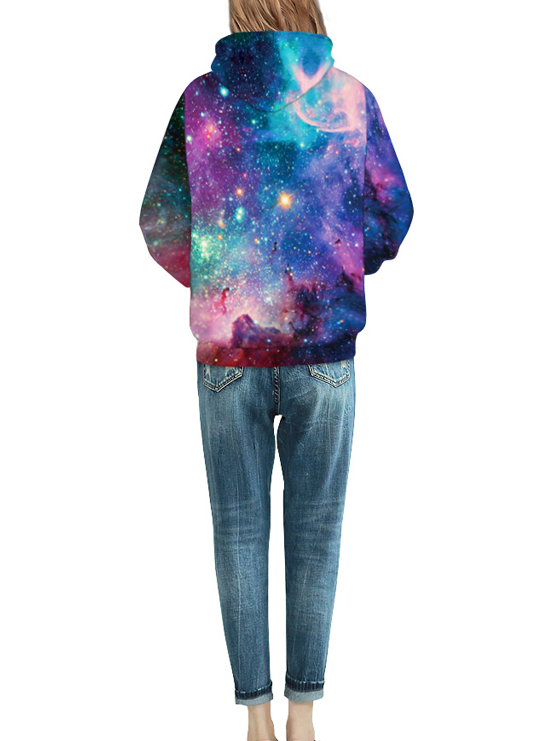 Purple Ombré Sweatshirt Tank With Stars